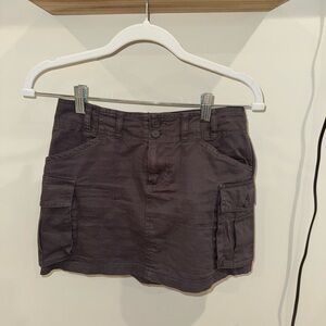 Brandy Melville Charcoal Cargo Mini Skirt Shorts